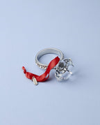 Lenox 2025 Engagement Ring Ornament Wedding Proposal Crystal Christmas Gift NEW7