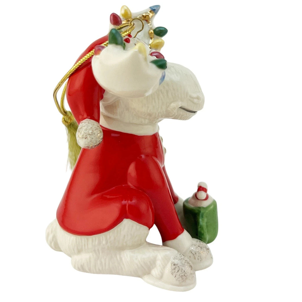 Lenox 2017 Bedtime Moose Ornament Figurine Annual Marcel Pajamas Christmas NEW7