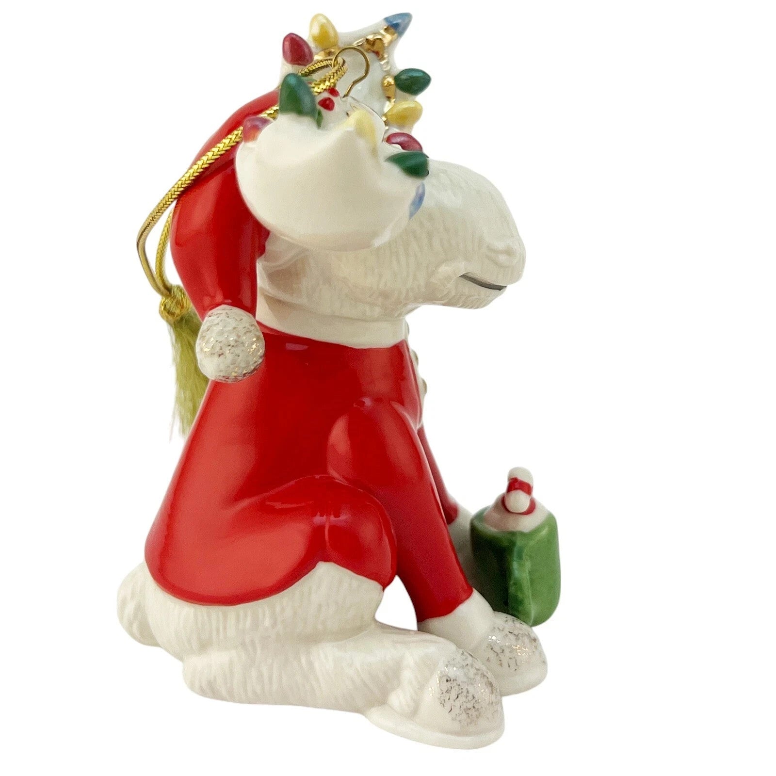 Lenox 2017 Bedtime Moose Ornament Figurine Annual Marcel Pajamas Christmas NEW7