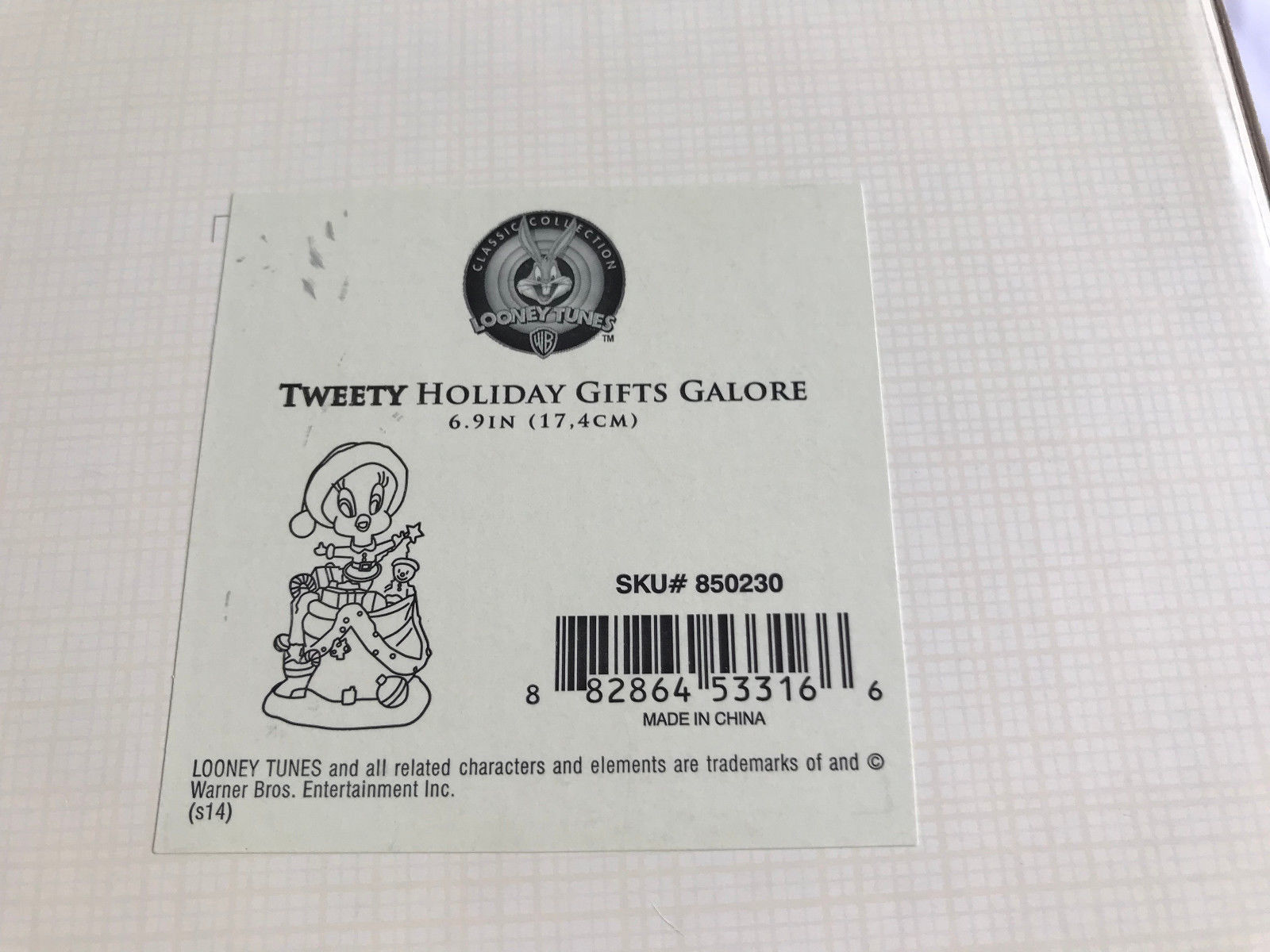 Lenox Tweety's Holiday Gifts Galore Bird Figurine Looney Tunes Christmas COA NEW5