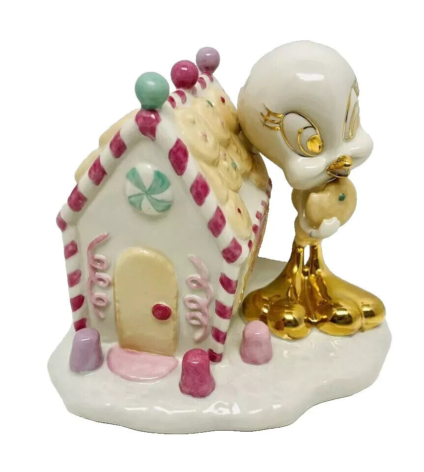 Lenox Tweety Bird Gingerbread House Figurine Christmas Looney Tunes 5.25" H NEW1