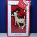 Lenox 2020 Rudolph's Christmas Glow Ornament Figurine Red Nosed Reindeer NEW3
