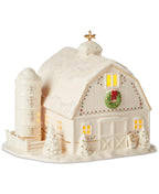 Lenox  Mistletoe Park Lighted Barn Figurine Village Treasures Christmas NEW0