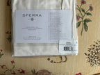 Sferra Grande Hotel Ivory Standard Sham Ivory Stripes Cotton Percale Italy NEW9