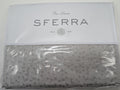 Sferra Catella Queen Grey Duvet Cover Squares Cotton Sateen Jacquard Italy NEW0