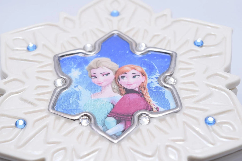 Lenox Disney Frozen Elsa & Anna Sisters Treasure Box Snowflake Crystals Gift NEW12