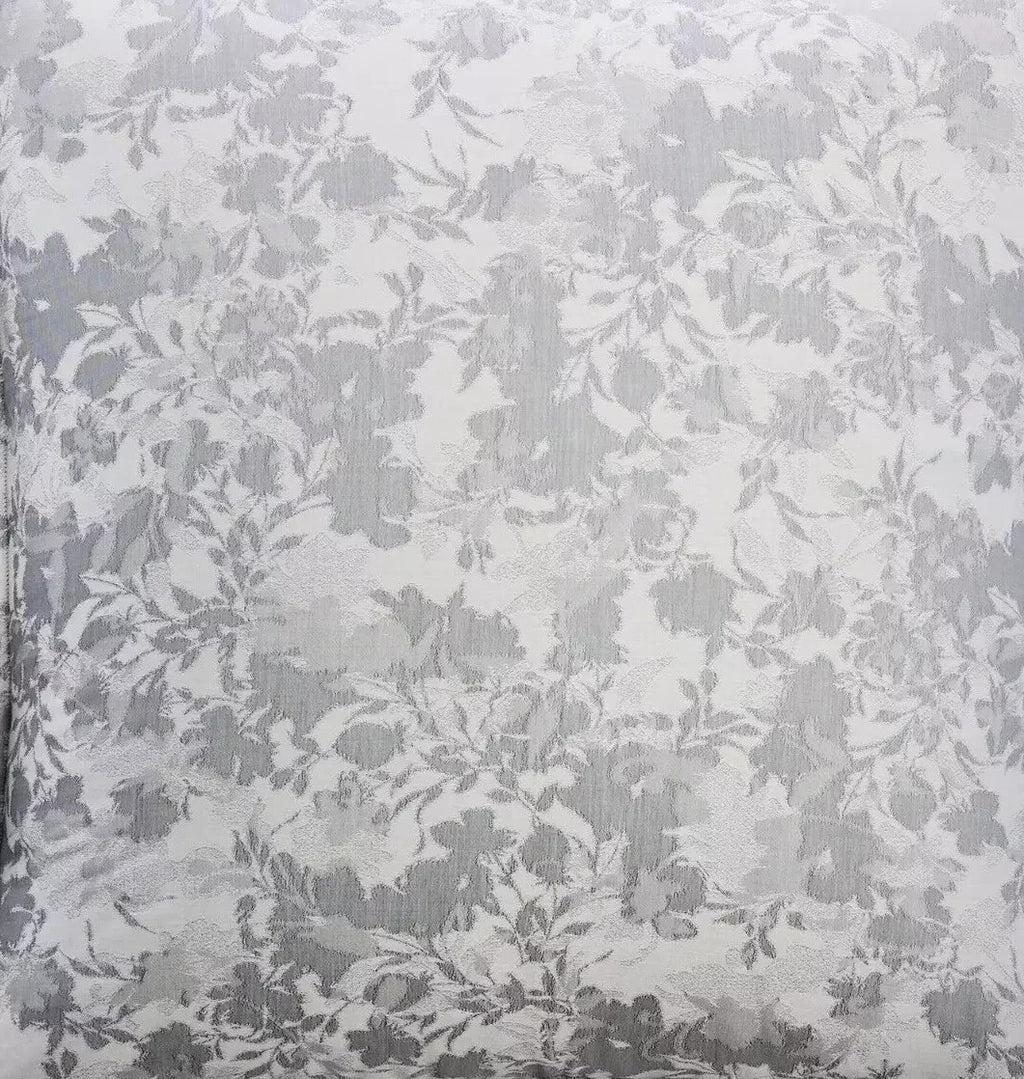 Sferra Chiara Slate King Sham Lush Floral 100% Cotton Sateen Jacquard Italy NEW4