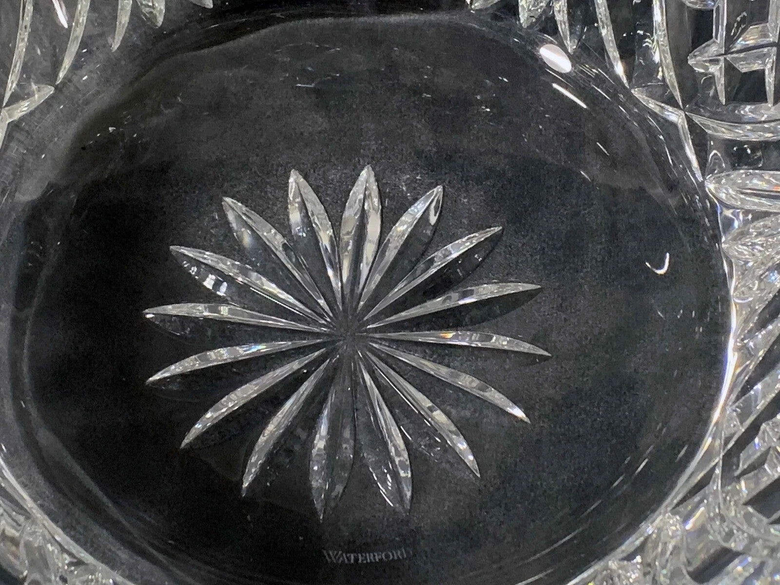 Waterford Crystal Irish Stone Circle Bowl 10" Rosettes Curtis Ireland NEW IN BOX7