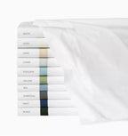 Sferra Estate White Queen Duvet Navy Applique Stripe Cotton Percale Italy NEW10