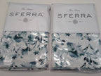 Sferra Duchesse Blue Queen Duvet Set 3PC Floral Cotton Print Reverses Italy NEW12