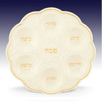 Lenox Judaic Blessings Seder Plate Platter Passover Jewish Hebrew Ivory Gift NEW0