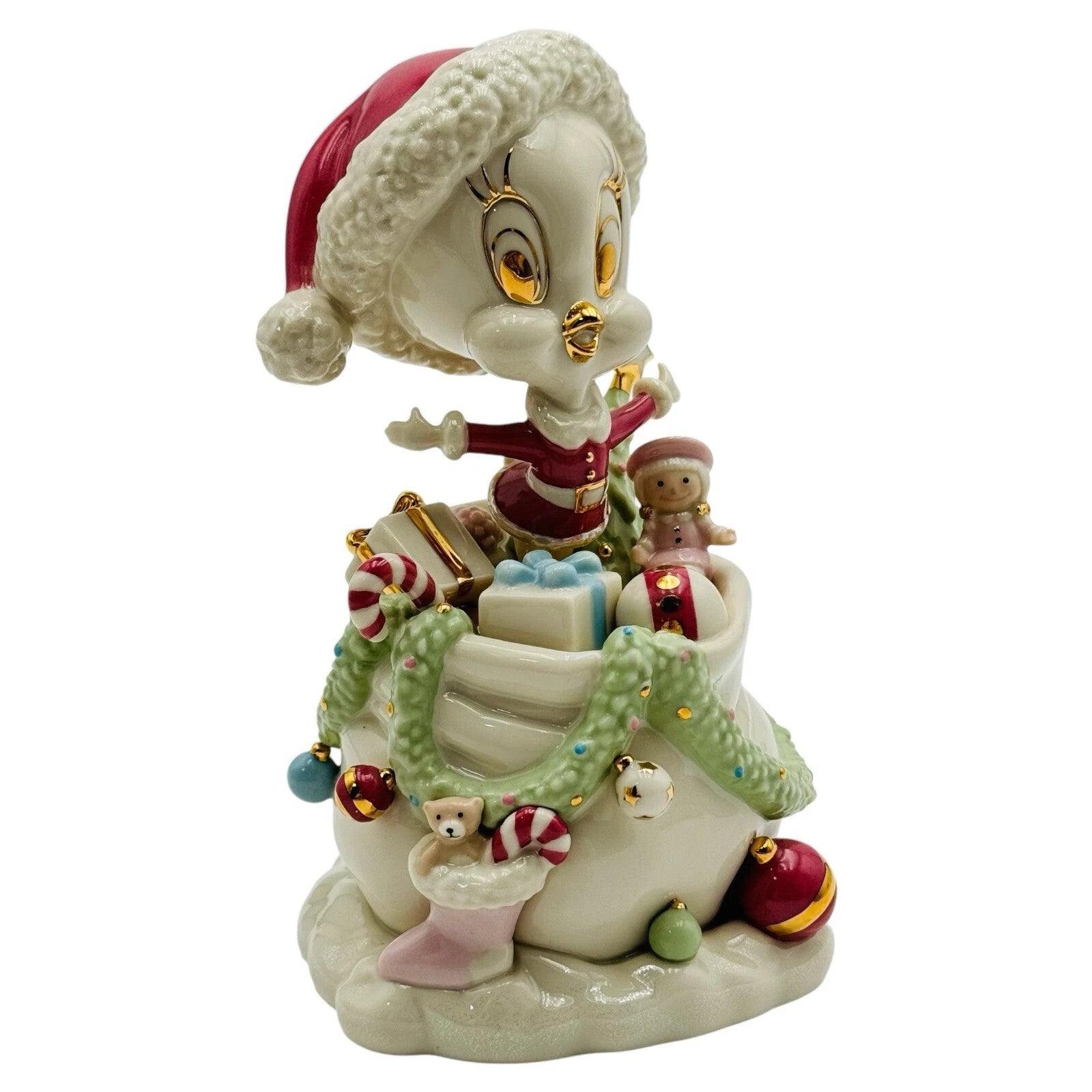 Lenox Tweety's Holiday Gifts Galore Bird Figurine Looney Tunes Christmas COA NEW4