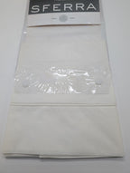 Sferra Isabella Ivory King Pillowcases Solid 100% Cotton Percale 500TC Italy NEW2