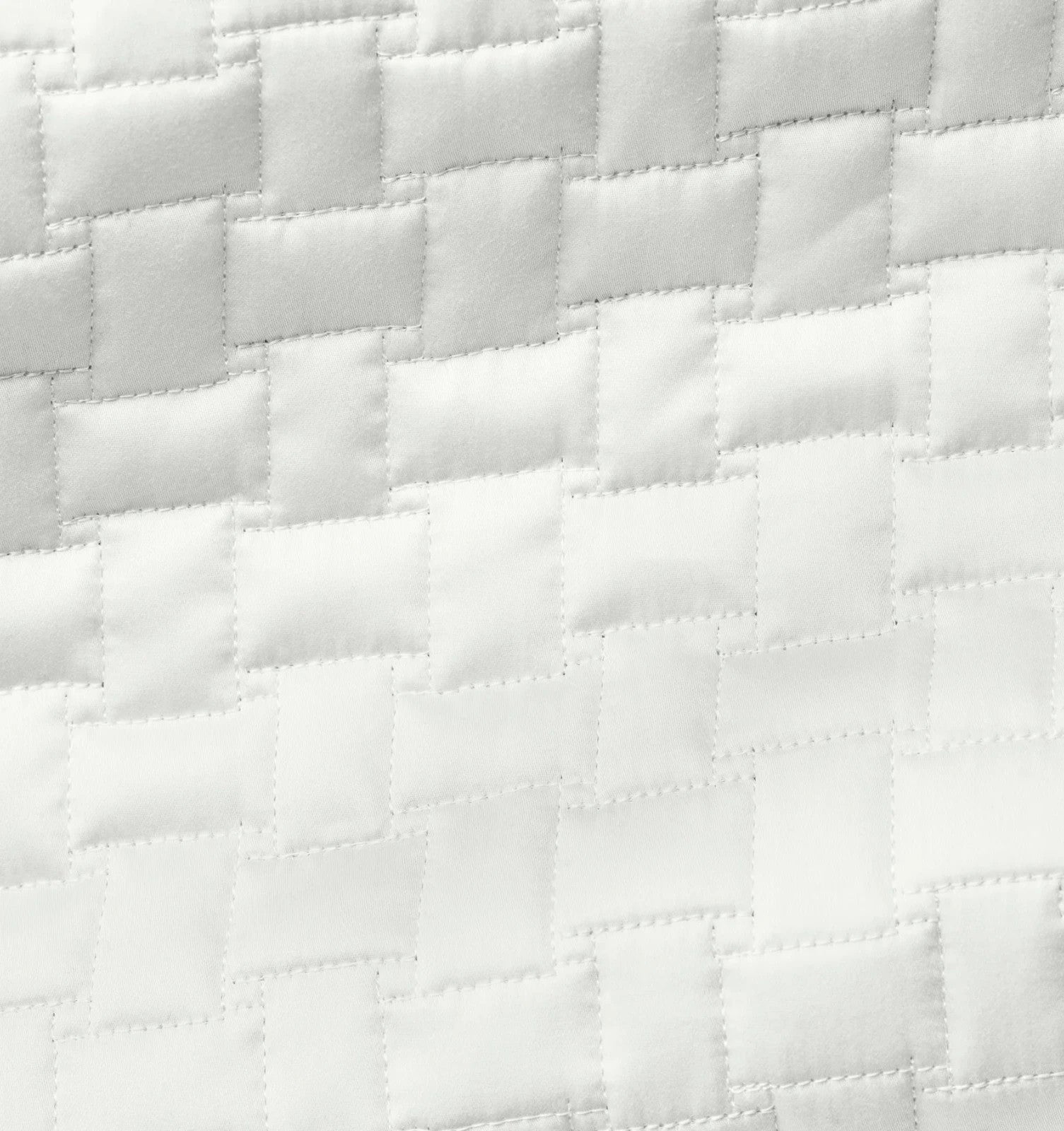 Sferra Sampietrini White Euro Sham Quilted Cobblestone Pattern Cotton Italy NEW4