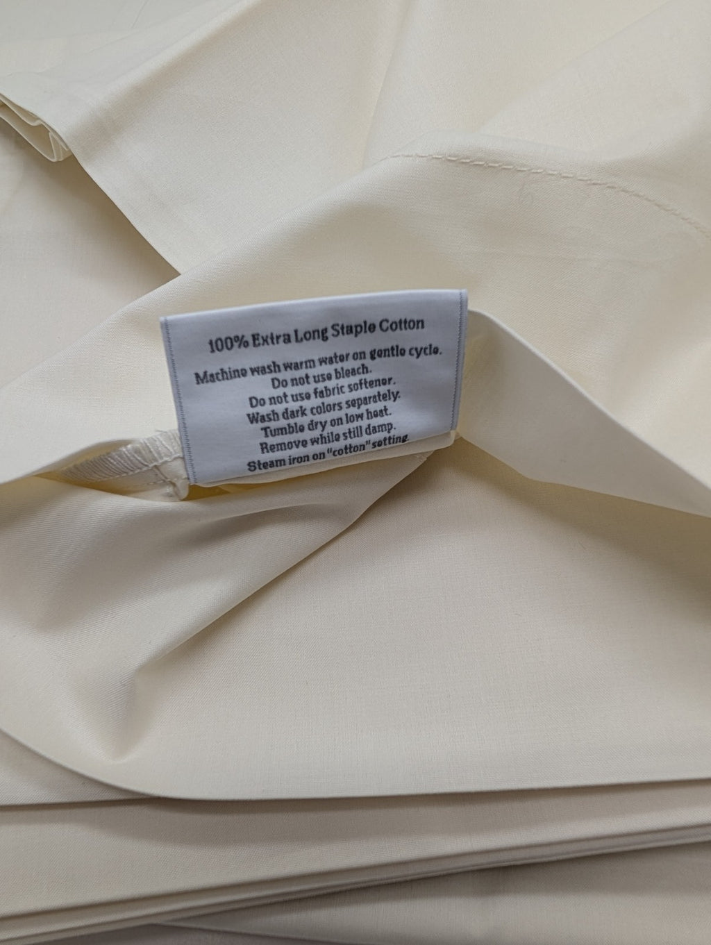 Sferra Celeste Ivory King Sheet Set 4PC 100% Cotton Percale 406TC Soft Italy NEW3