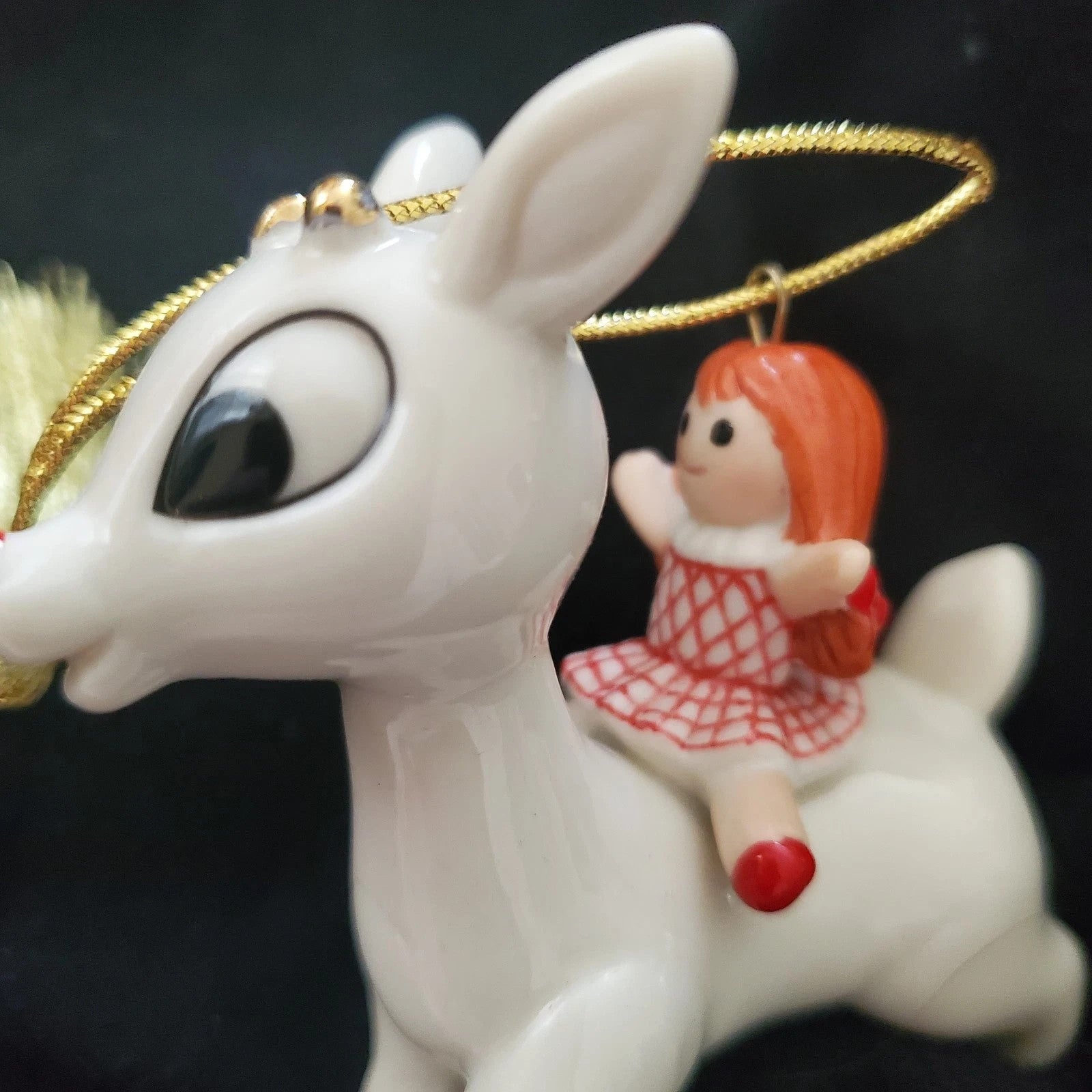 Lenox 2016 Rudolph & Doll Figurine Ornament Annual Nosed Reindeer Christmas NEW11