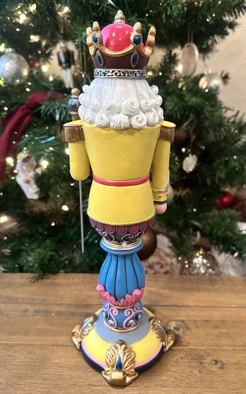 Lenox Nutcracker Ballet Soldier Figurine Merry & Bright Gold  12.5 Christmas NEW7
