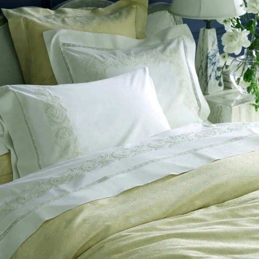 Sferra Sarto Green Boudoir Sham 100% Egyptian Cotton Sateen Jacquard Italy NEW3