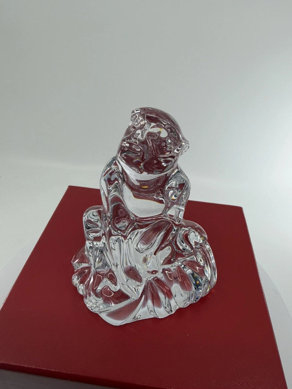 Baccarat Crystal Zodiac Monkey Figurine 2016 Chinese Paperweight Gift France NEW11