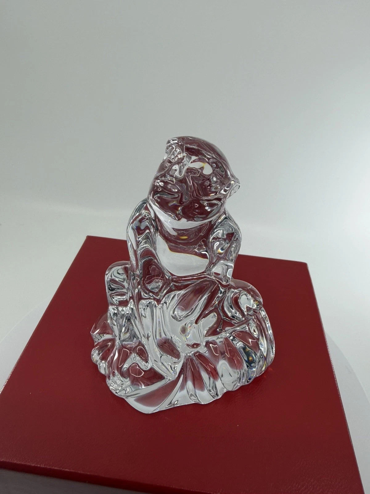 Baccarat Crystal Zodiac Monkey Figurine 2016 Chinese Paperweight Gift France NEW11