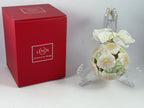 Lenox 2015 Rose Christmas Kissing Ball Ornament Sculpted Pierced Fabric Bow NEW3