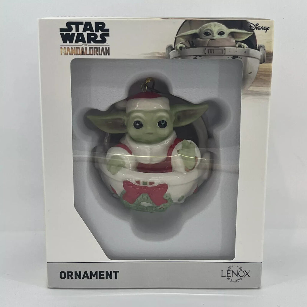 Lenox Disney Grogu In Pram Ornament Figurine Mandalorian Star Wars Christmas NEW5