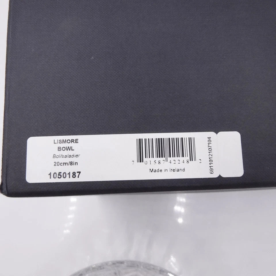 Waterford Crystal Lismore 8" Bowl Master Craft Round #1050187 Ireland NEW IN BOX6