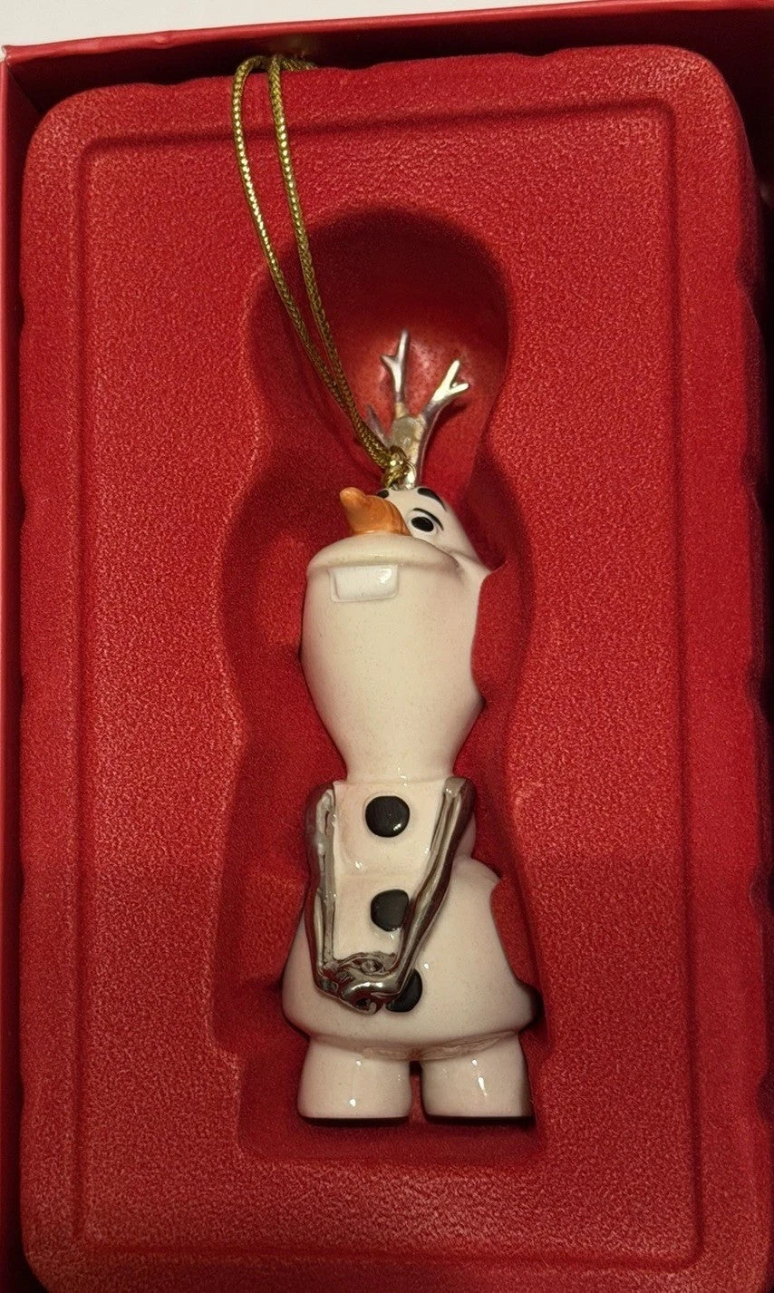 Lenox Disney Frozen Olaf Snowman Figurine Ornament Warm Hugs Christmas NEW8