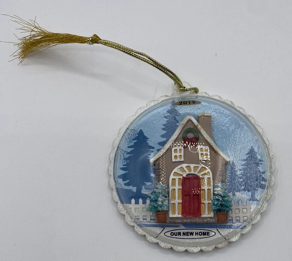 Lenox 2019 Our First Home Ornament 1st Glass Gingerbread House Christmas NEW5
