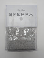 Sferra Catella Grey Euro Sham Squares Cotton Sateen Jacquard Soft Italy NEW18