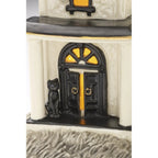Lenox Halloween Lighted Haunted Mansion House Figurine Graveyard Bat Vintage NEW5