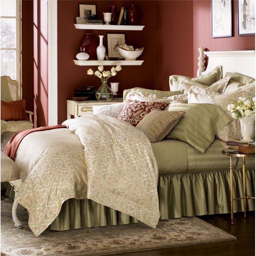 Sferra Emerson Euro Sham Champagne Floral Egyptian Cotton Sateen 700TC Italy NEW1