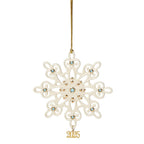 Lenox 2025 Gemmed Snowflake Ornament Annual Icy Blue Crystals Christmas Gift NEW0