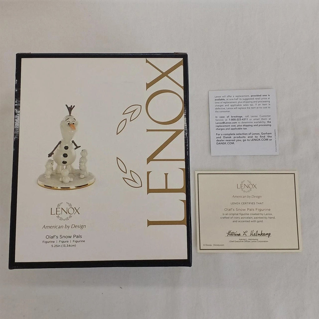 Lenox Disney Frozen Olaf's Snow Pals Figurine Snowman Friends Buddies RARE  NEW2