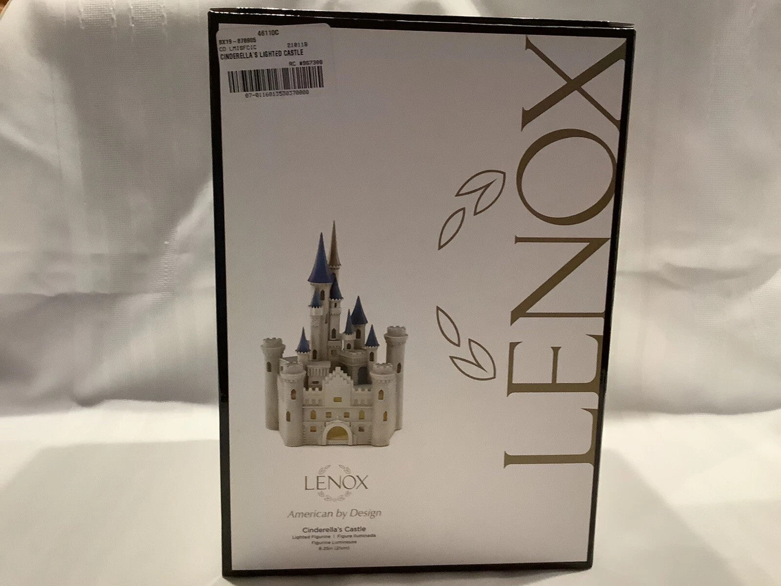 Lenox Disney Princess Cinderella's Lighted Castle Figurine Night Light 8.25" NEW12