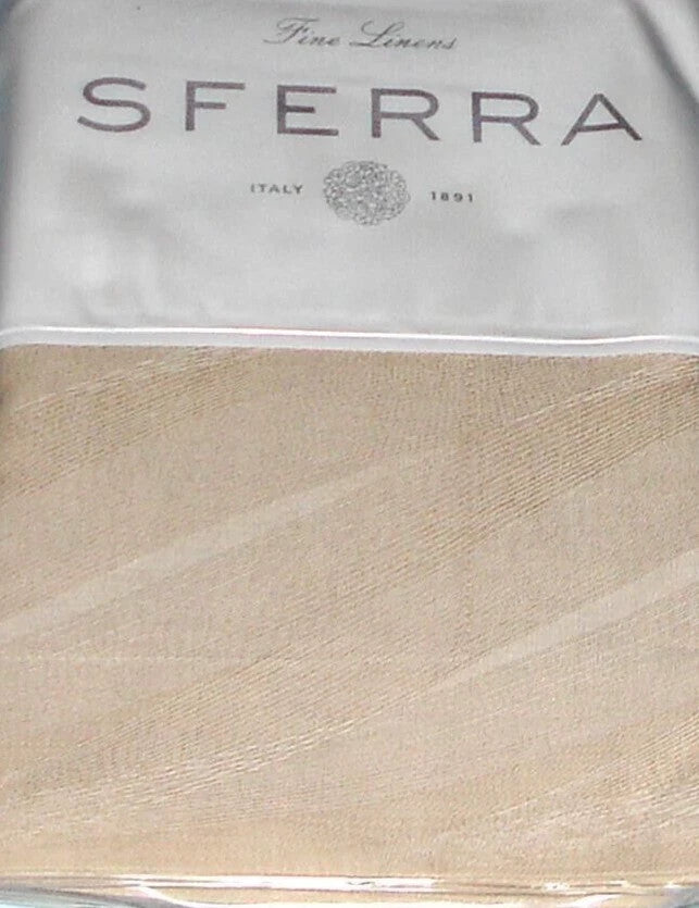 Sferra Piuma Stone Euro Continental Sham 100% Cotton Sateen Jacquard Italy NEW9