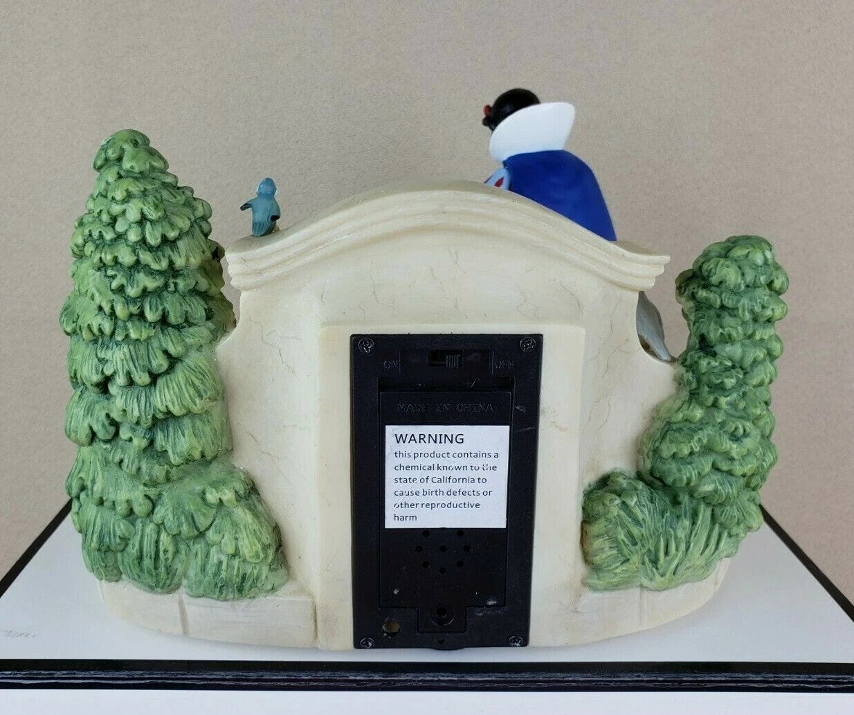 Lenox Disney Princess Snow White's Garden Fountain Figurine Fawn Bird Dopey NEW8
