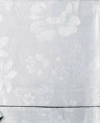Sferra Lizana Blue Standard Shams Pair Floral Cotton Sateen Jacquard Italy NEW4