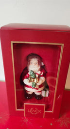 Lenox 2024 Santa With Lucky Pickle Figurine Ornament  Annual Cane Christmas NEW7