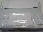 Sferra Graticcio Aquamarine King Duvet Set 3PC Cotton Sateen Jacquard Italy NEW20