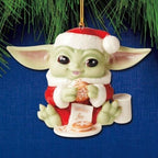 Lenox Disney Grogu Ornament Figurine Eating Cookie Star Wars  Christmas NEW1