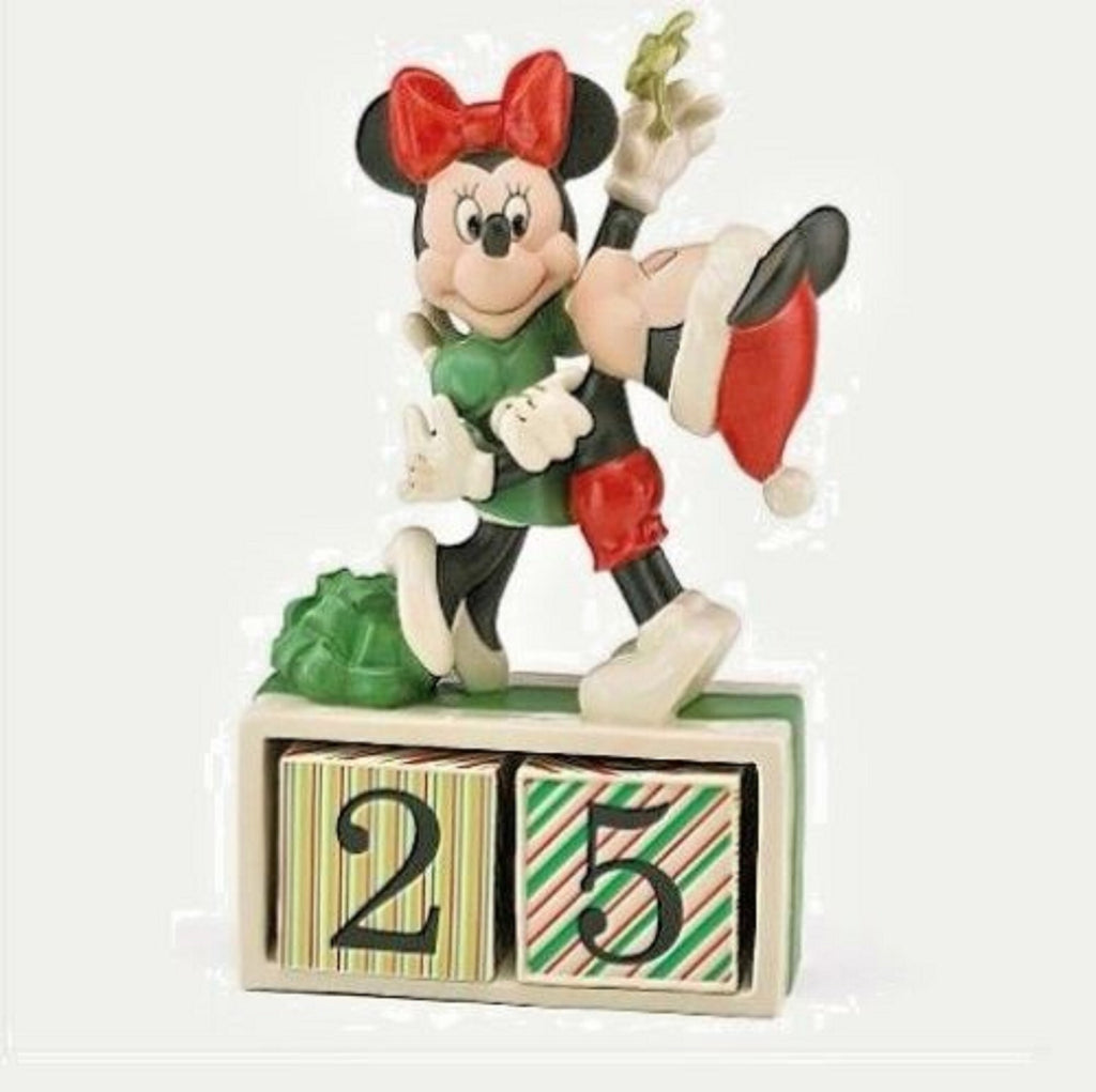 Lenox Disney Mickey & Minnie Mouse Countdown To Christmas Calendar Figurine NEW2