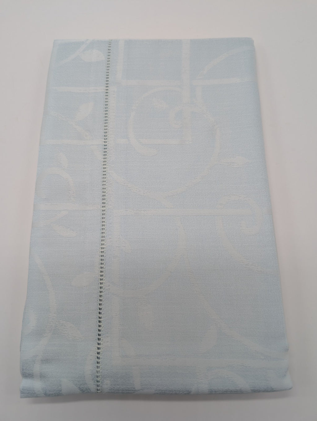 Sferra Graticcio Aquamarine King Duvet Set 3PC Cotton Sateen Jacquard Italy NEW16