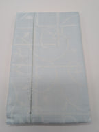 Sferra Graticcio Aquamarine King Duvet Set 3PC Cotton Sateen Jacquard Italy NEW16