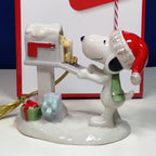 Lenox Peanuts Snoopy's Letter to Santa Ornament Figurine Woodstock Mailbox NEW4