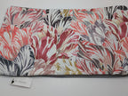 Yves Delorme Pink Wild Flower Throw Pillow Cover Embroidery Piping 13"x23" NEW0