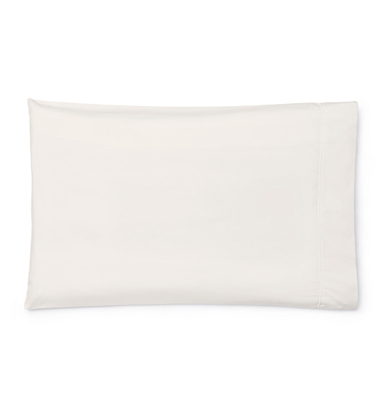 Sferra Isabella Ivory King Pillowcases Solid 100% Cotton Percale 500TC Italy NEW0