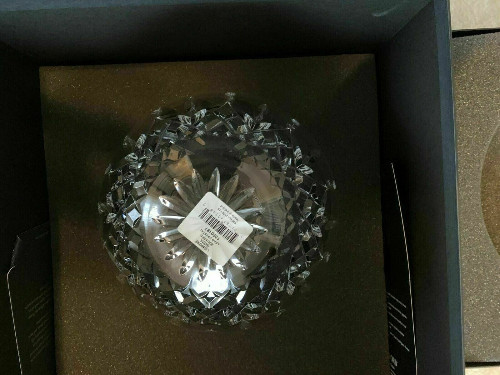 Waterford Crystal Lismore 8" Bowl Master Craft Round #1050187 Ireland NEW IN BOX2