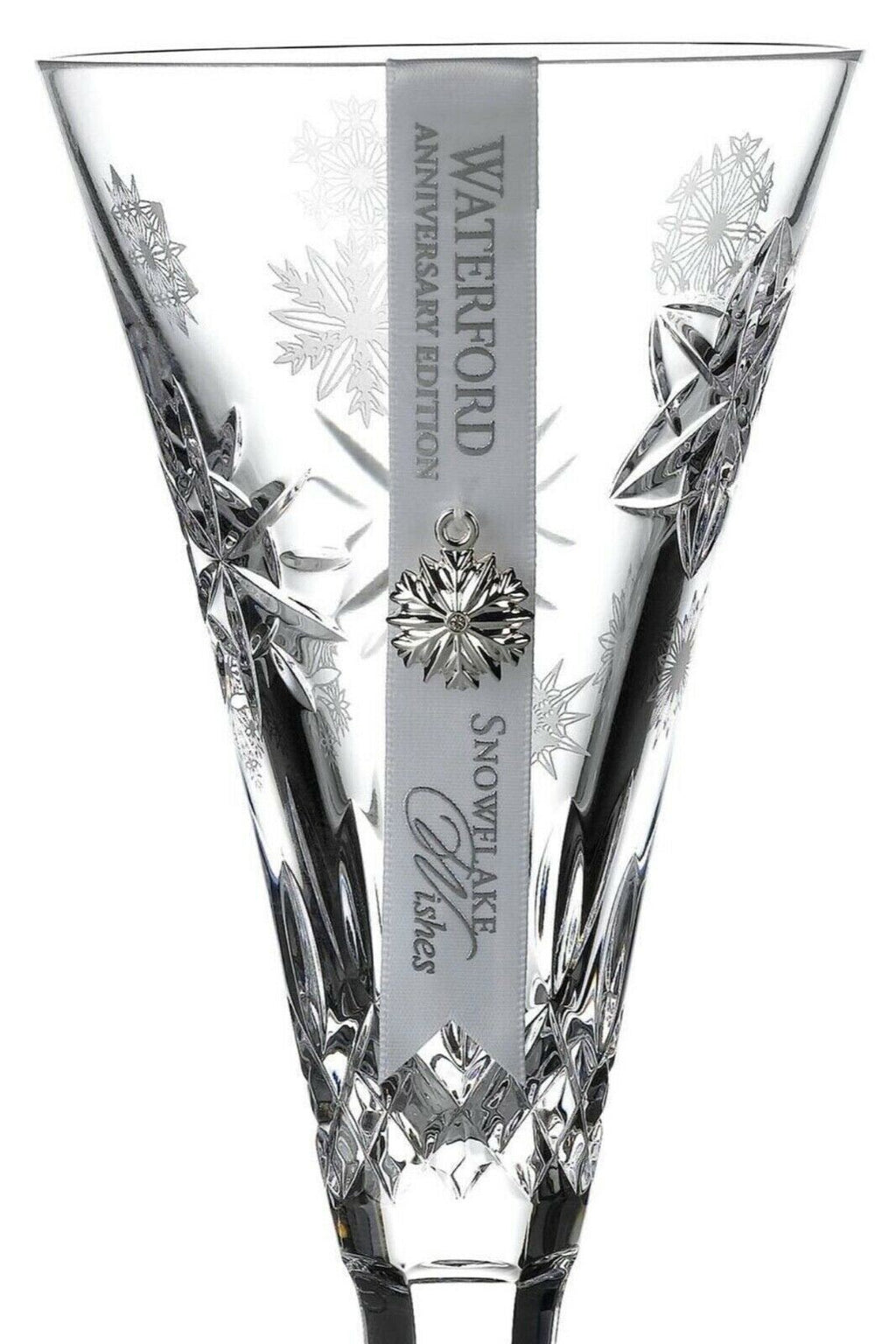 Waterford Crystal 2020 Snowflake Wishes Love Flute 10th Ed #1055481 NEW IN BOX13
