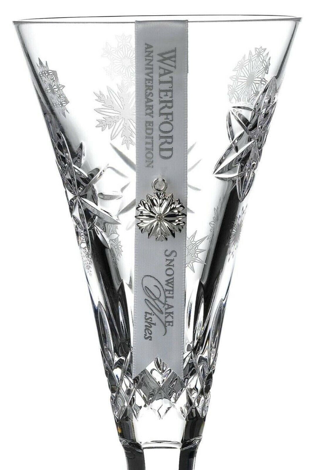 Waterford Crystal 2020 Snowflake Wishes Love Flute 10th Ed #1055481 NEW IN BOX13